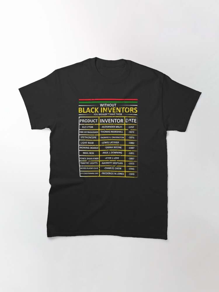 Black Pride Shirts , History of Black Inventors#1