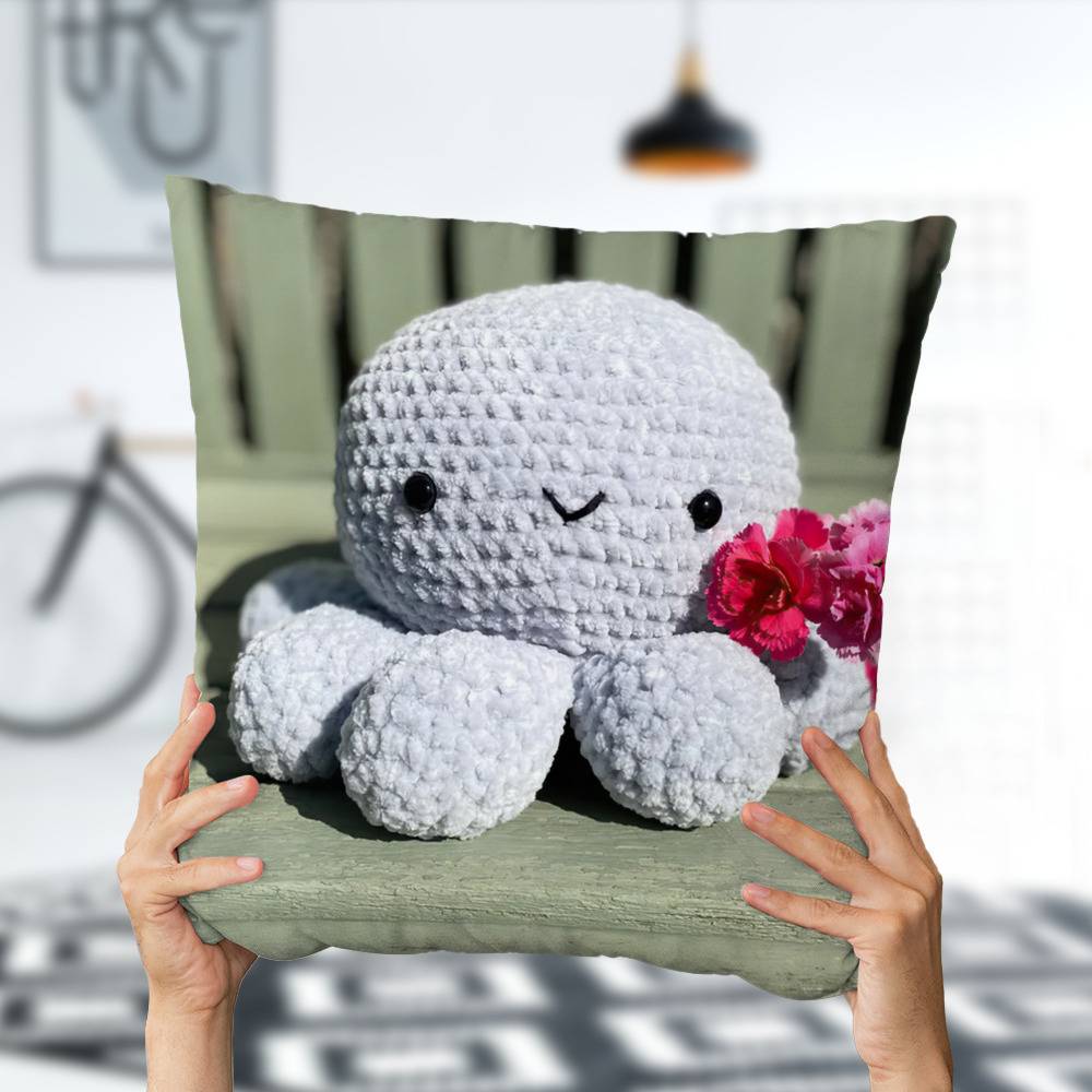 Crochet Pillow Octopus Pillow crochetplushies.store