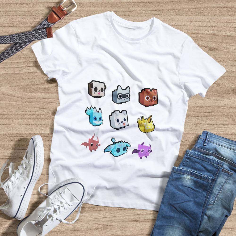 Roblox Pet Simulator X Kids Printed T-shirt Various Sizes 