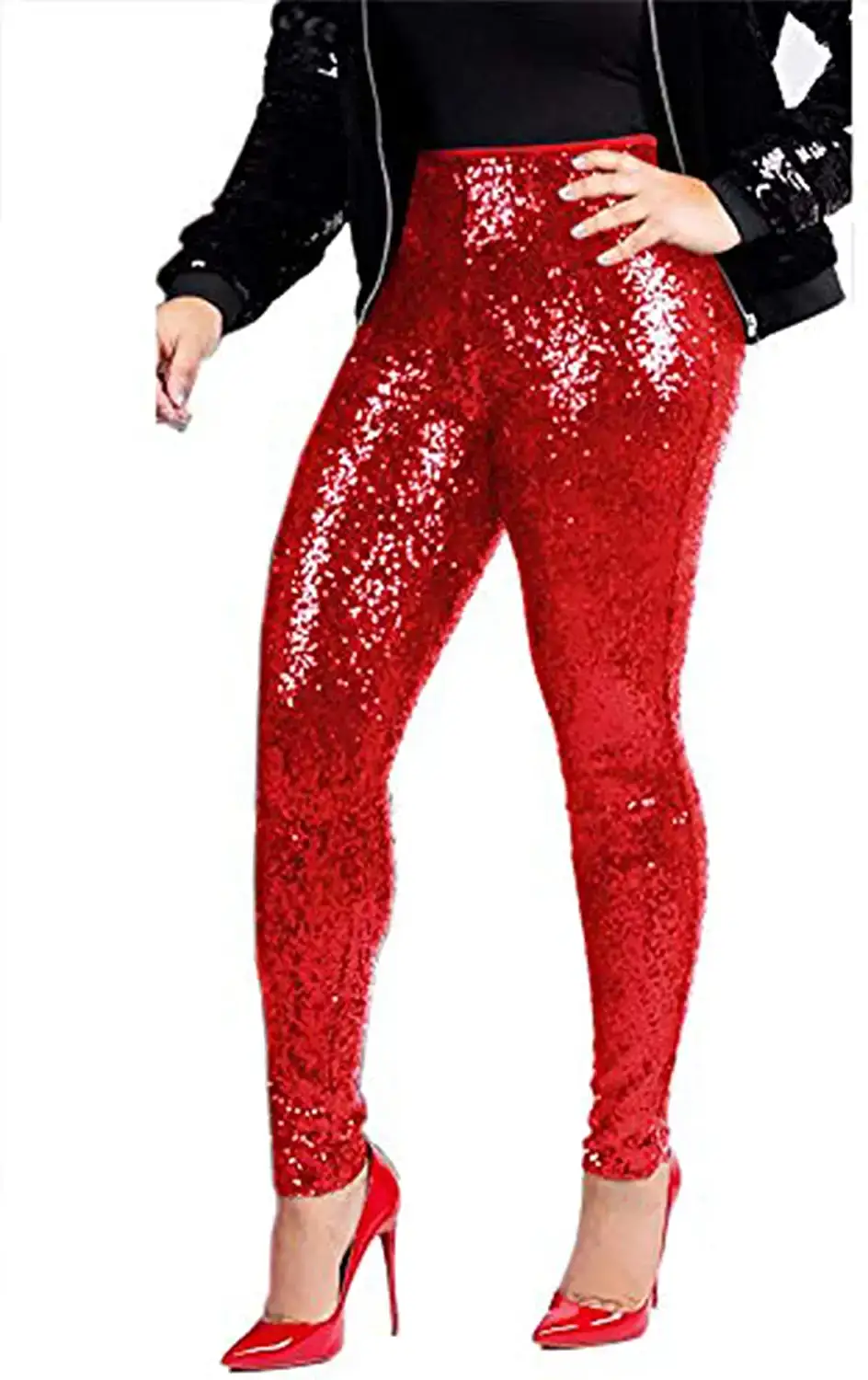 Eye-catching Men's Black Sequin Pants to Make a Statement