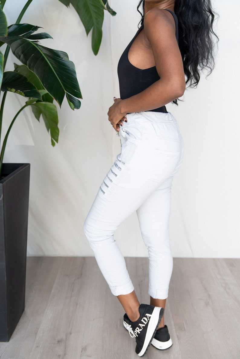 Comfortable Sequin Jogger Pants, Joggers Pencil Pants, Fall Clubwear Outfits#3