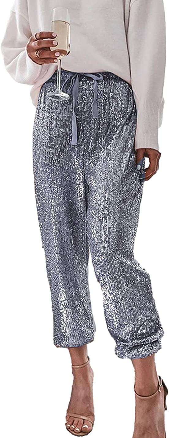 Eye-catching Men's Black Sequin Pants to Make a Statement