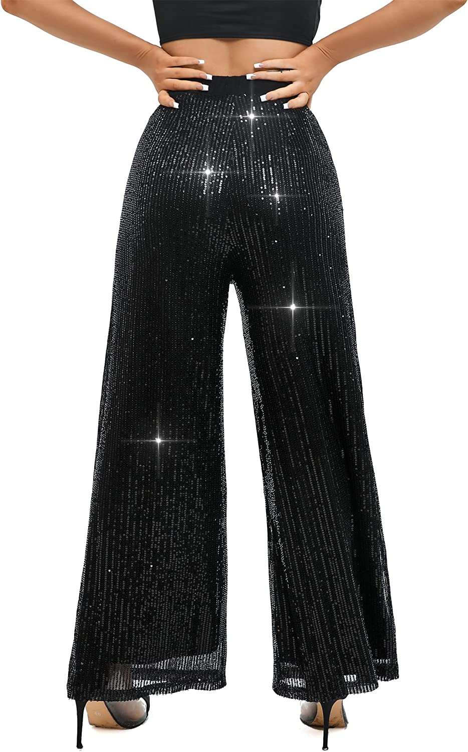 Eye-catching Women's Casual Sequin Pants to Make a Statement