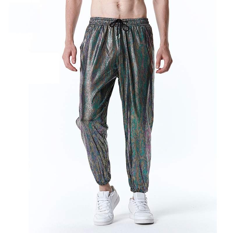 Colorful Men's Sequin Pants, Rave Clothing at Affordable Prices 