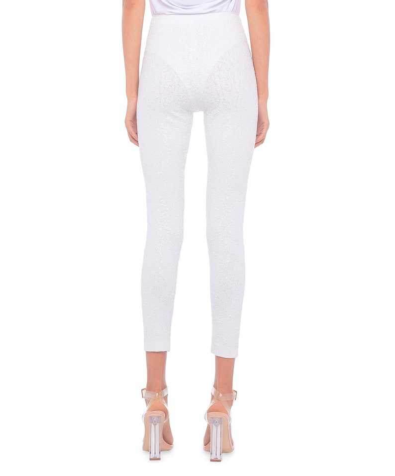 Leggings - Trousers - white