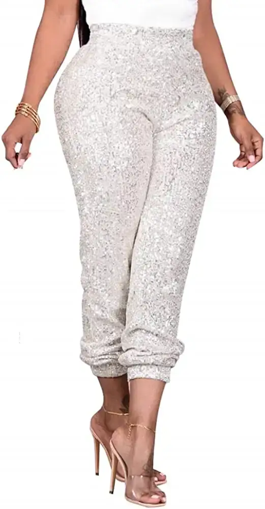 White Shattered Glass Bell Bottoms, Rave Clothing at Affordable Prices