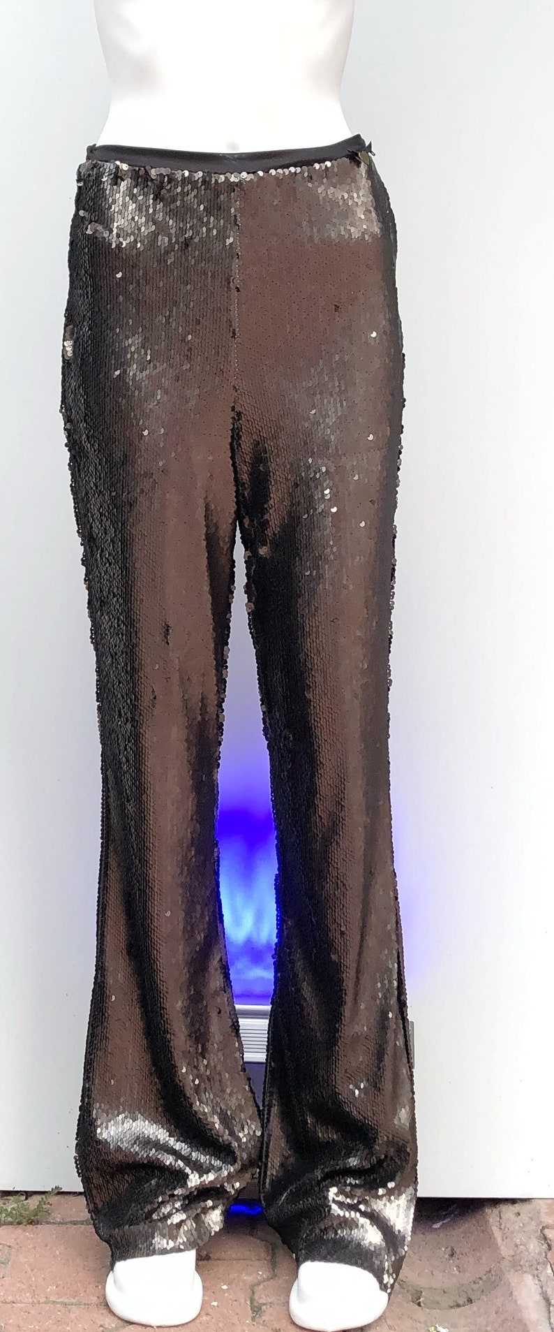 Eye-catching Men's Black Sequin Pants to Make a Statement