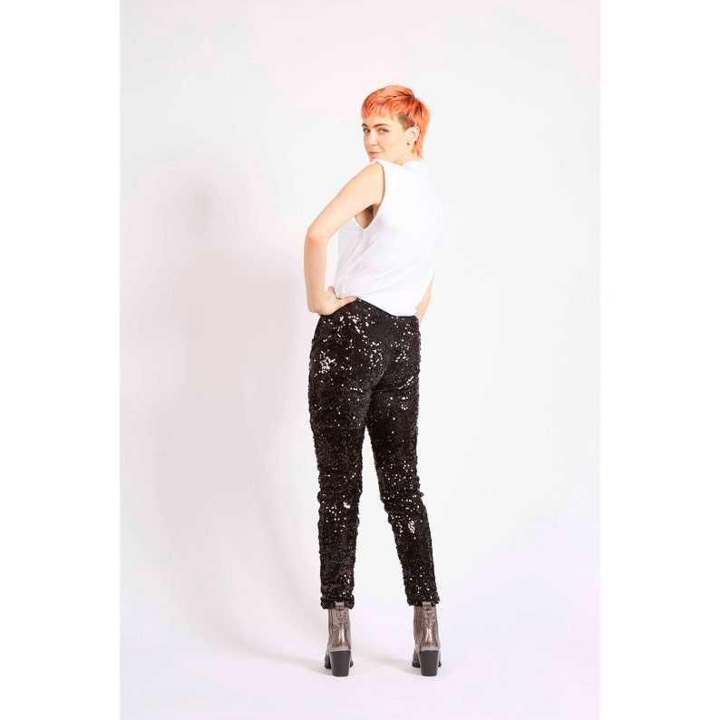 Women's Sequin Wide Leg Pants, Rave Clothing at Affordable Prices
