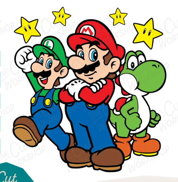 Luigi Svg, Luigi Super Mario Png, Mario Characters Png, Cartoon Png Digital  File