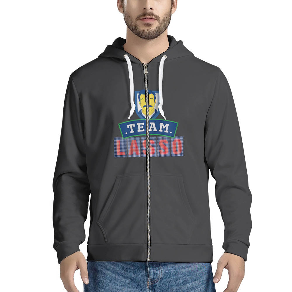 GEEK TEEZ Team Lasso Original Artwork Inspired by Ted Lasso Women's Hoodie  Charcoal XXX-Large 