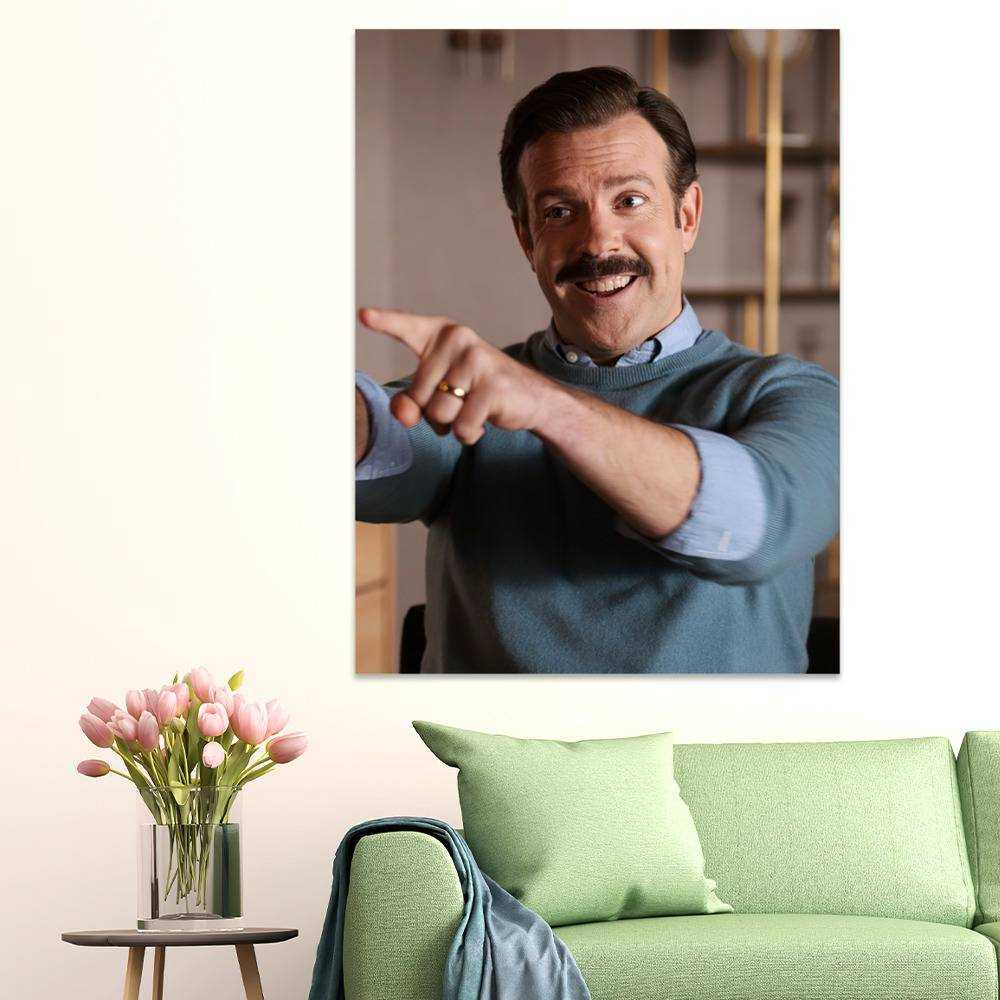 Ted Lasso Merchted Lasso Poster Art Wall Poster Sticky Poster Gift For Fans