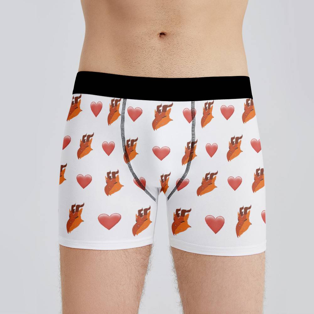 Custom Heart Wings Boxer Briefs Put Your Face On Comfortable Boxer