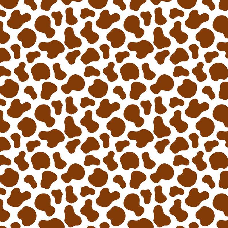 Cow Print Throw Blanket, Brown Cow Spots Printed Blanket#1