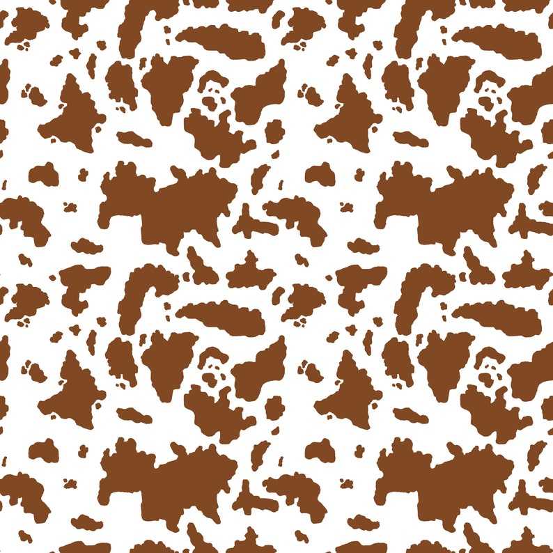 Cow Print Throw Blanket, Brown Cow Spots Print Blanket#1