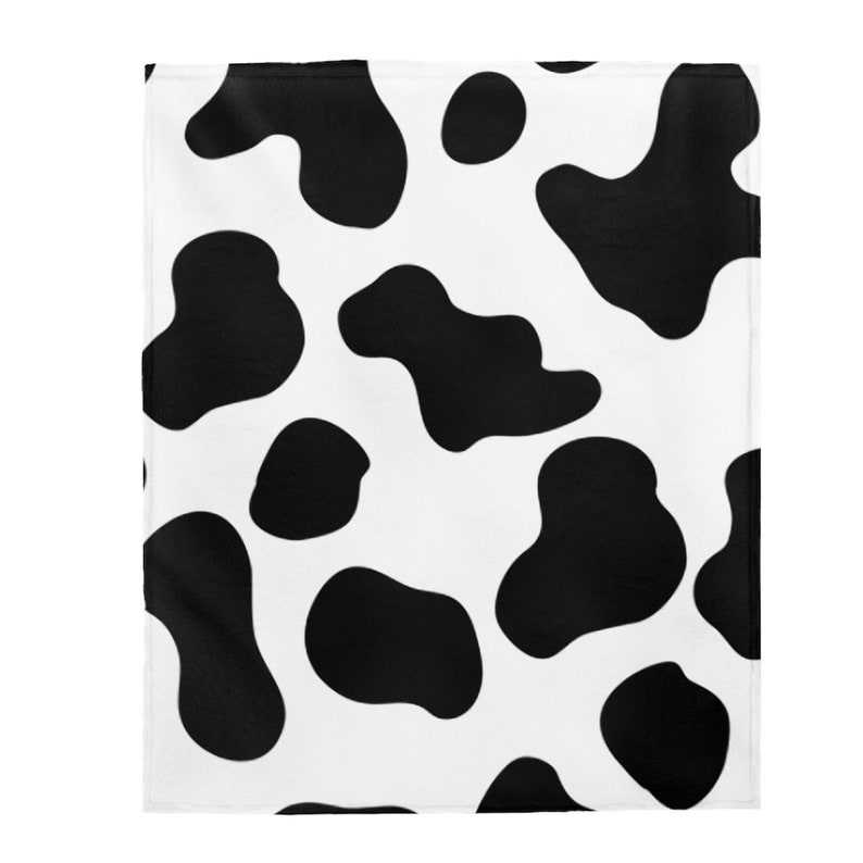 Cow Print Soft Blanket, Velveteen Plush Soft Blanket #5