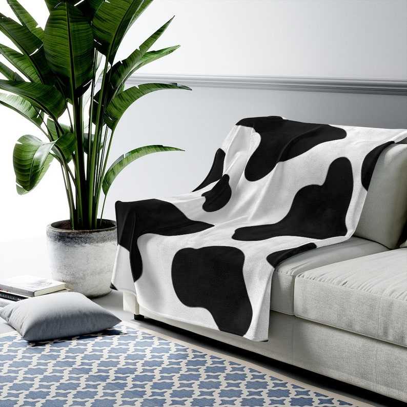 Cow Print Soft Blanket, Velveteen Plush Soft Blanket #2