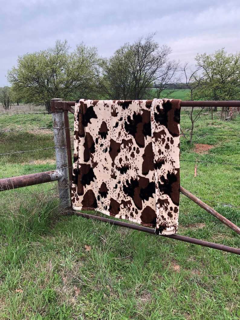 Cow Print Soft Blanket, Cow Print Blanket #1