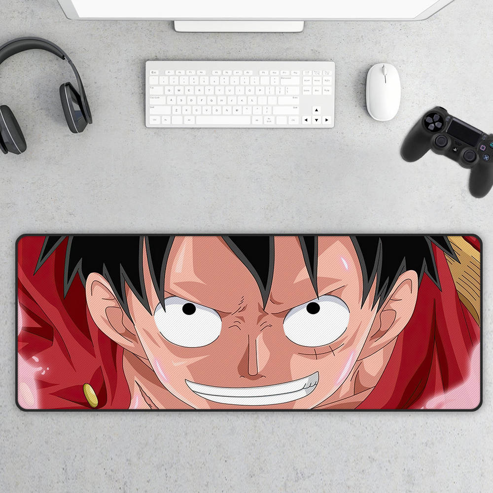 mousepad Anime RGB gamer Para Computador One Piece mouse pads