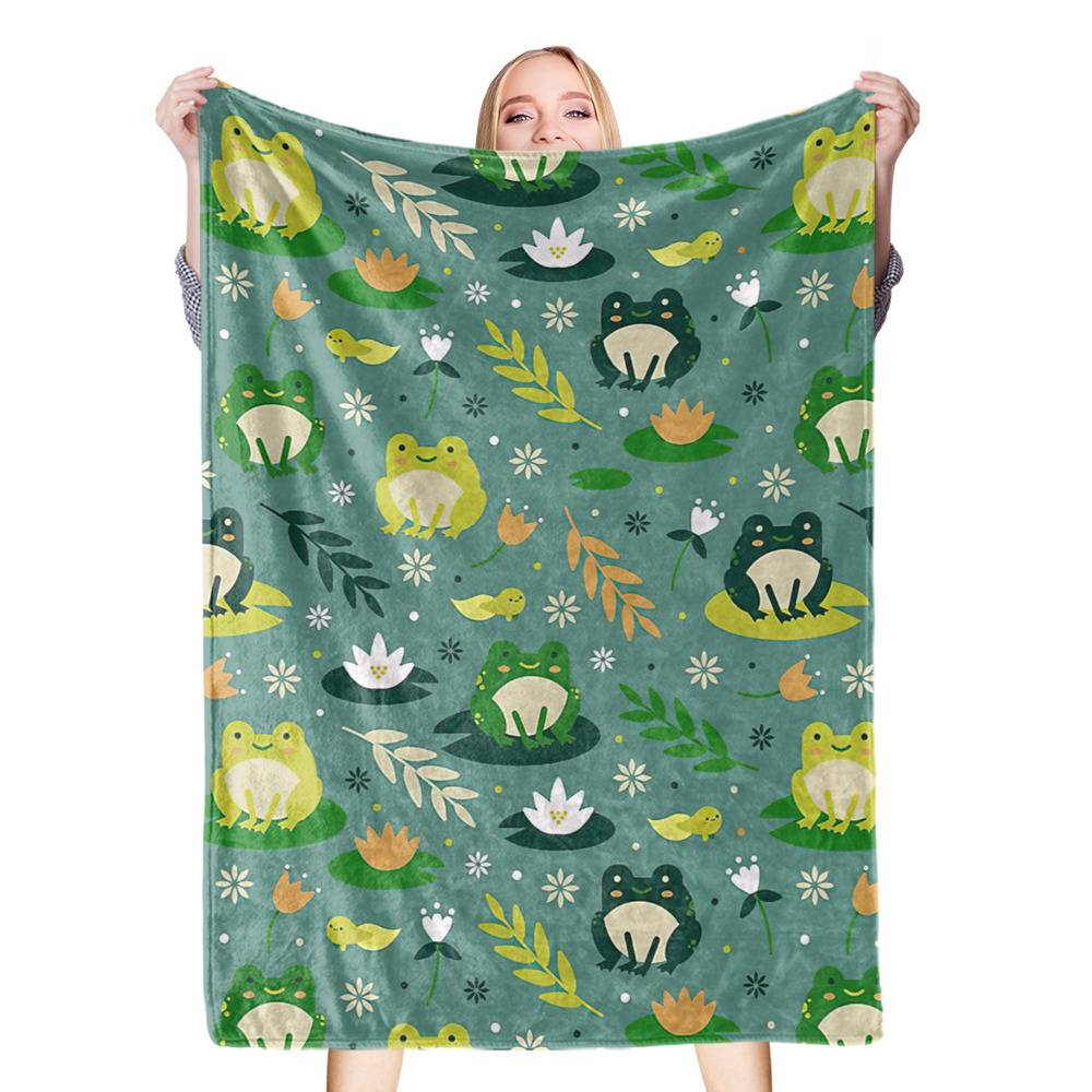 Cute frog blanket for baby