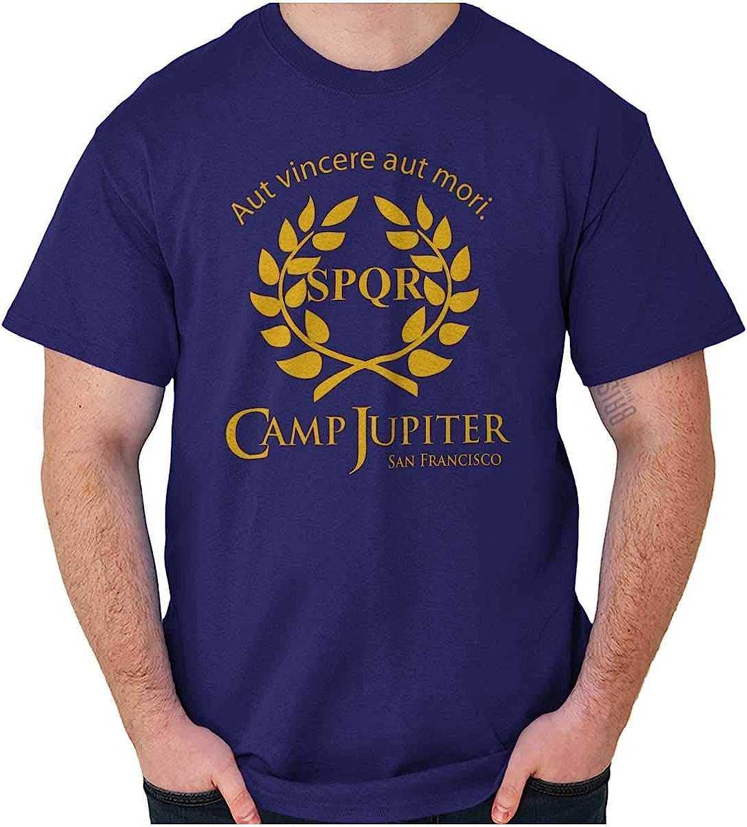 Camiseta Masculina Roxa Percy Jackson Logo Camp Jupter - Loja