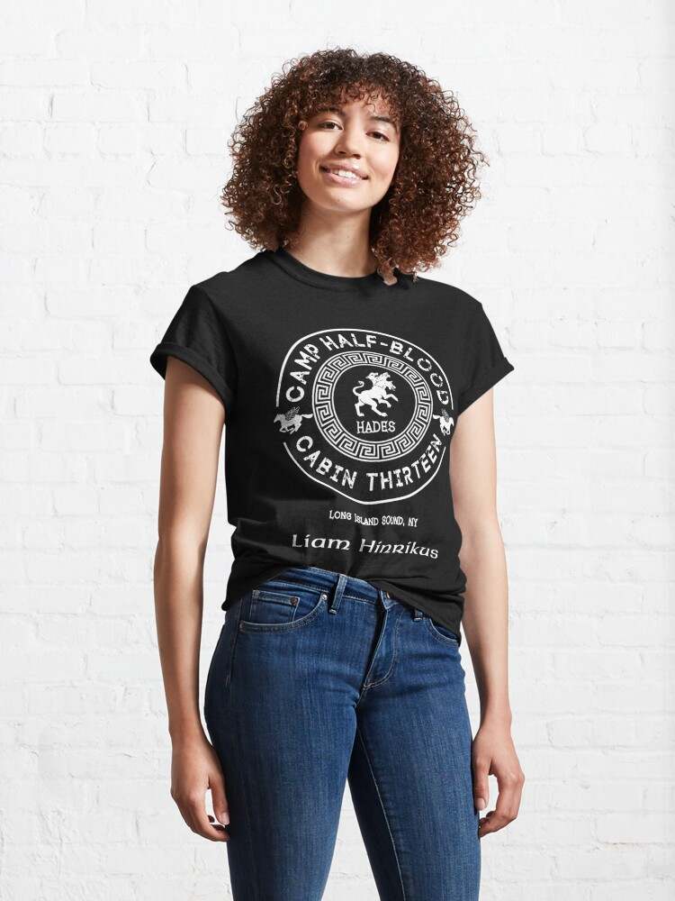 Camp Half Blood Nico Di Angelo Hades Cabin Shirt T Shirt 100% Pure