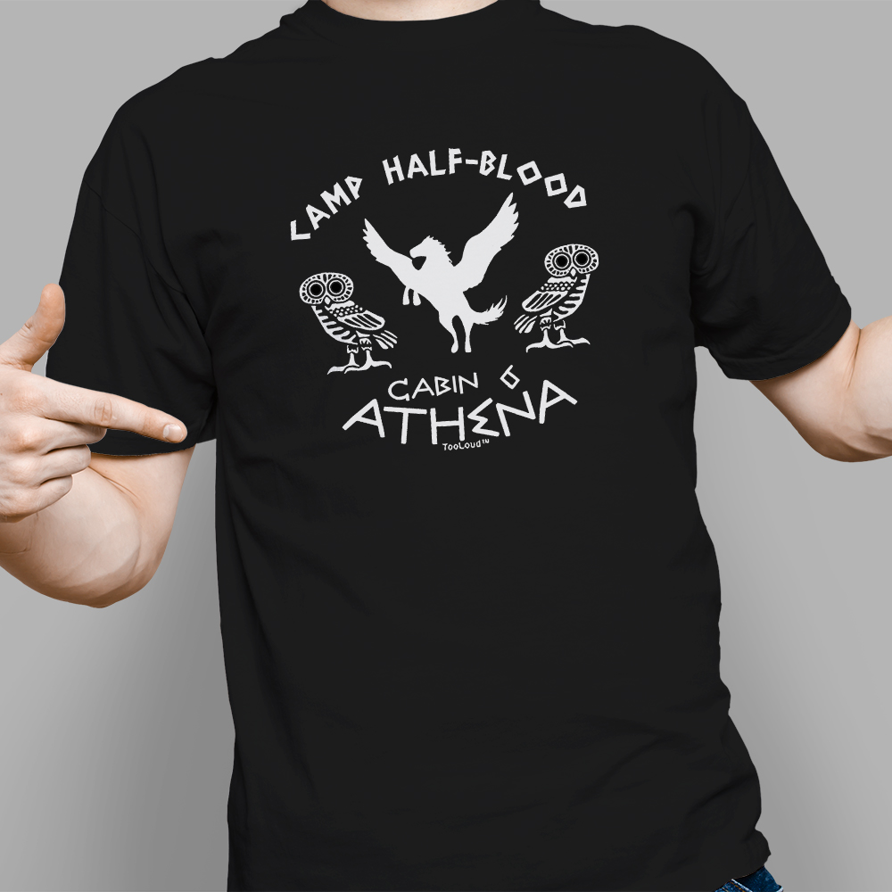 Shop Premium Camp Half Blood Cabin 6 Athena T-Shirt - Davson Sales