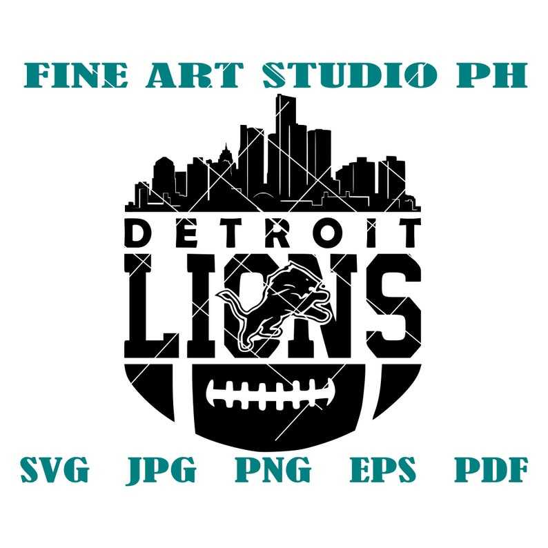 Detroit Lions logo SVG free, NFL Detroit lions SVG free