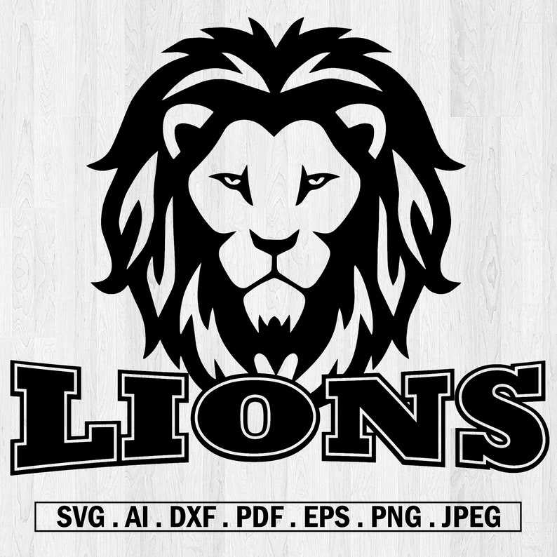 Detroit Lions Logo Clipart SVG File for Cricut