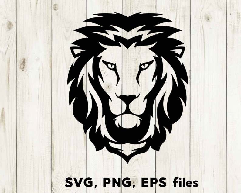 Lion Svg File For Cricut Lion Svg Cut File Lion Shirts Svg Lion Head Svg 