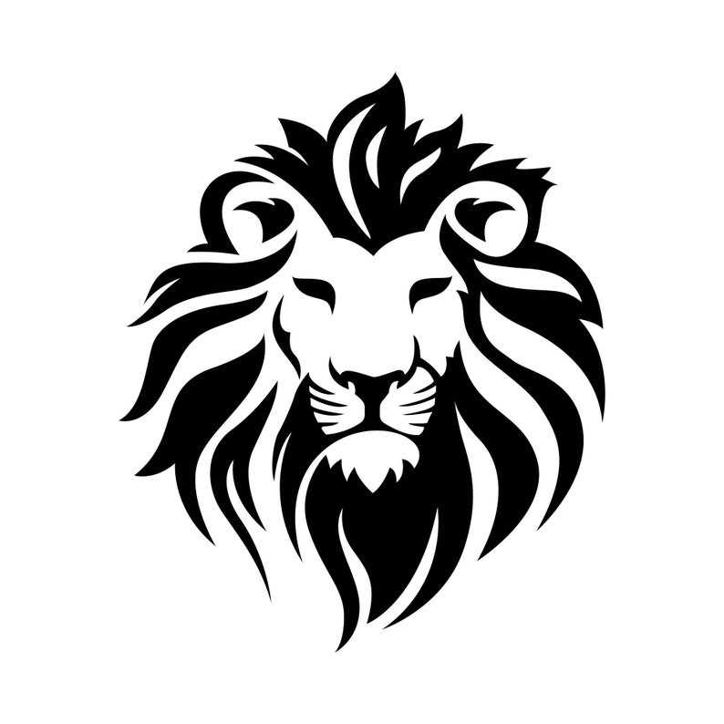 Lion Face Svg Lion Svg File For Cricut Lion Shirts Svg  Lion Head Svg 