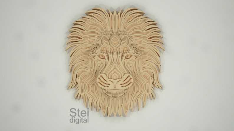 3D Lion Svg 3D Lion Head Svg 3D Lion Mandala Svg Zodiac Signs Svg Cut Files For Cricut#7