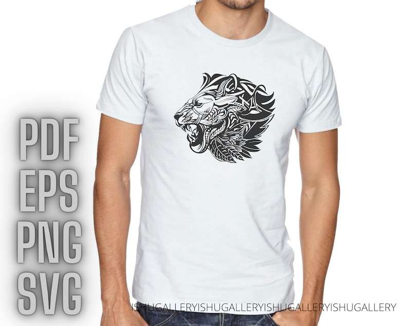 Lion Svg Lion Face Svg Lion Mascot Head SVG