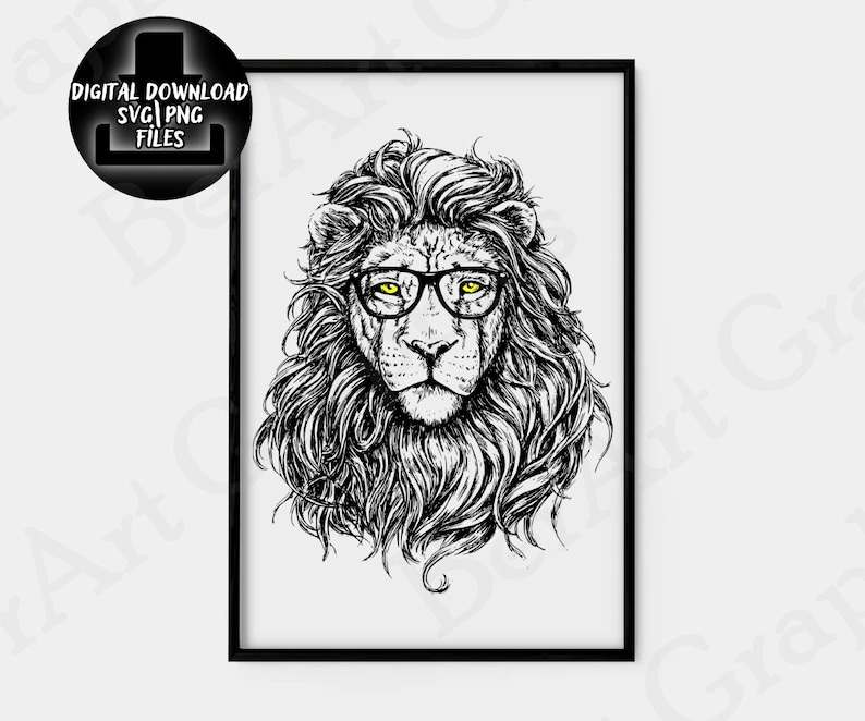 Lion Head Svg Lion Svg Digital Files Cut File For Cricut#3