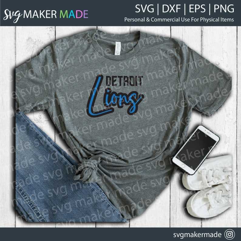 Detroit Lions Logo Svg - MasterBundles