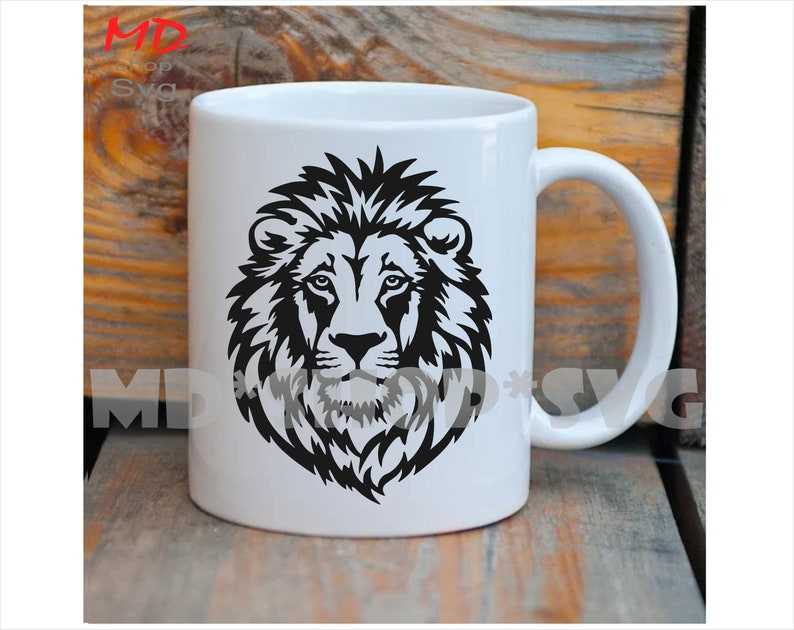 Lion SVG Lion Head Silhouette SVG#3