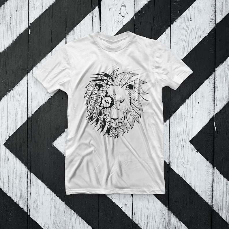 Lion Svg Lion Flower Svg Lion Face Svg Watercolor Lion Svg Cutting File#2