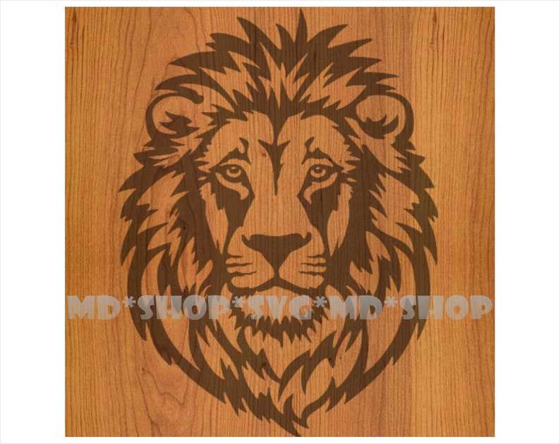Lion SVG Lion Head Silhouette SVG#5