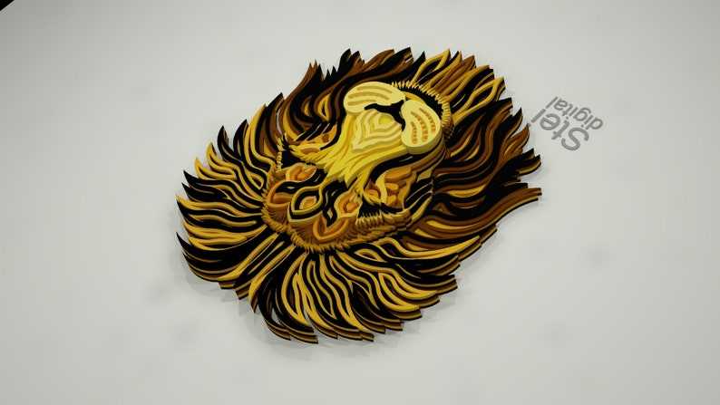 3D Lion Svg 3D Lion Head Svg 3D Lion Mandala Svg Zodiac Signs Svg Cut Files For Cricut#5