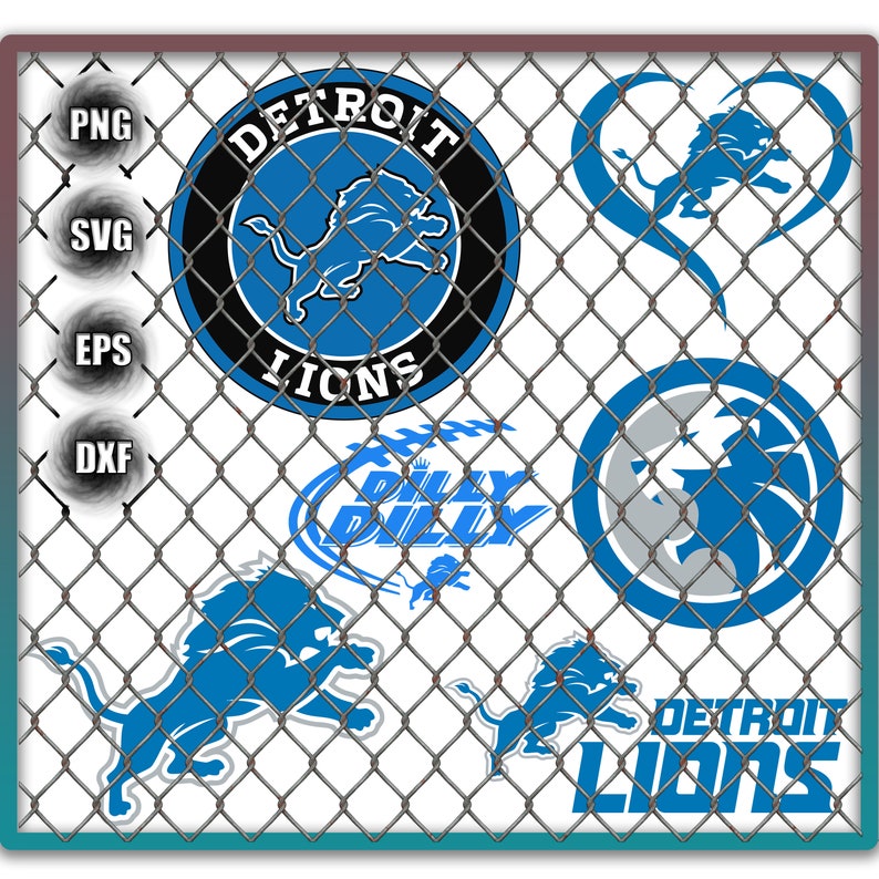 Detroit Lions Svg Detroit Lionns Football SVG