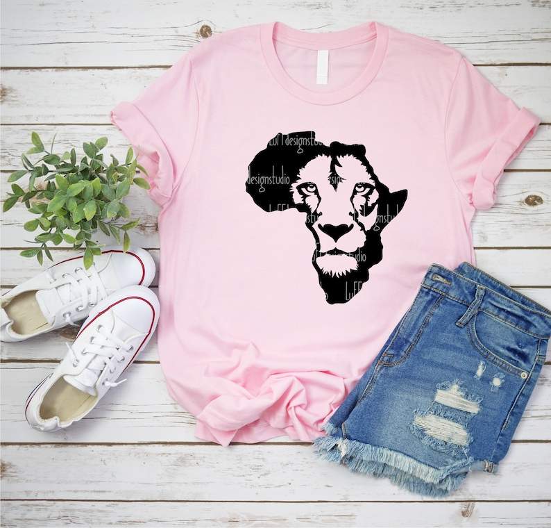 Africa Map With Lion Face Svg Black Lion King Svg#3