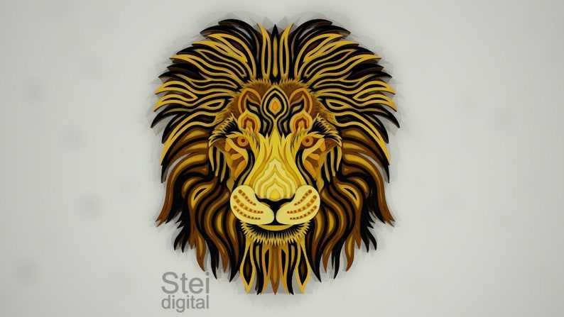 3D Lion Svg 3D Lion Head Svg 3D Lion Mandala Svg Zodiac Signs Svg Cut Files For Cricut 