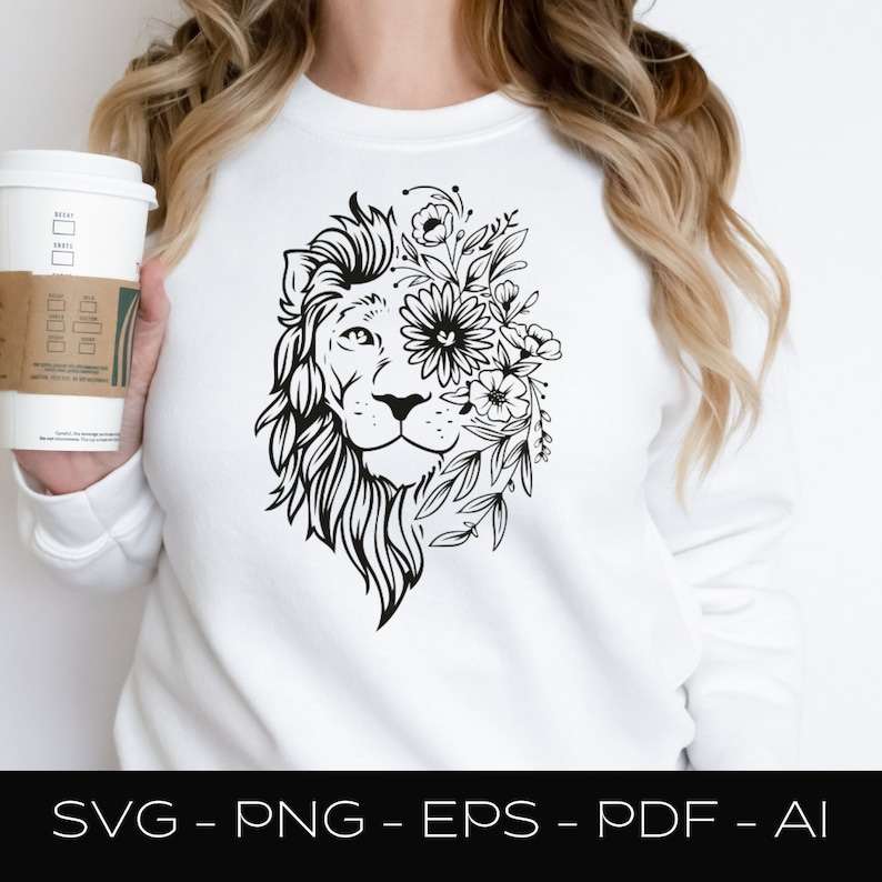Lion Svg Floral Lion Svg Lion King Svg#2
