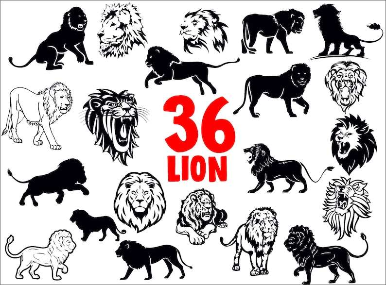 Tiger Head SVG Cricut, Wild Animal Clipart, Black And White Vector, Do –  Art4youSpace