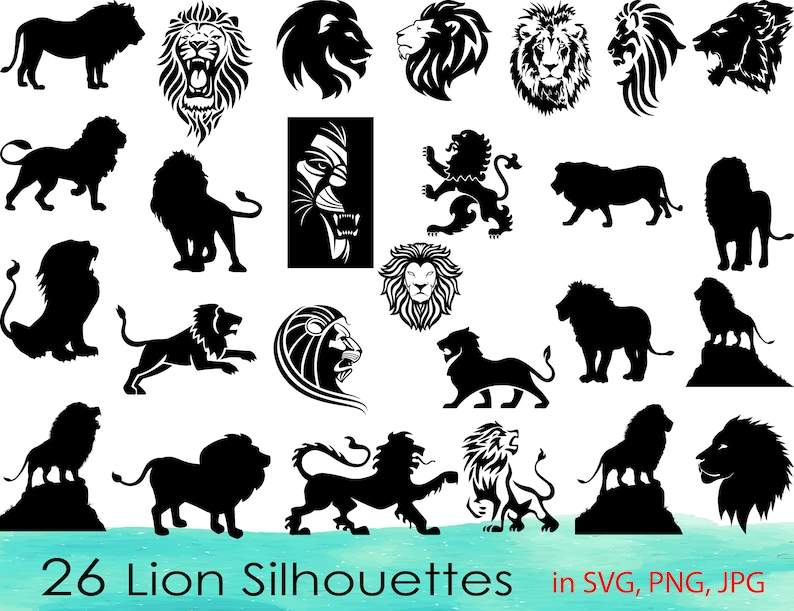 Lion Svg Bundle Lion Head Svg Lion Shirts Svg 