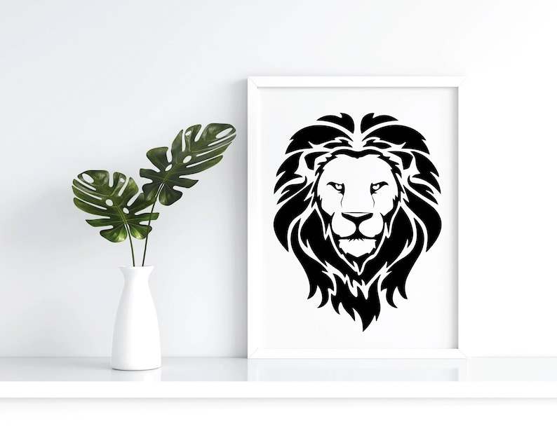 Lion Face svg | Lion Head svg | Lion svg | Lion King svg | Lions Mascot svg | Leo svg | Lion Head | Lion Printable | INSTANT DOWNLOAD