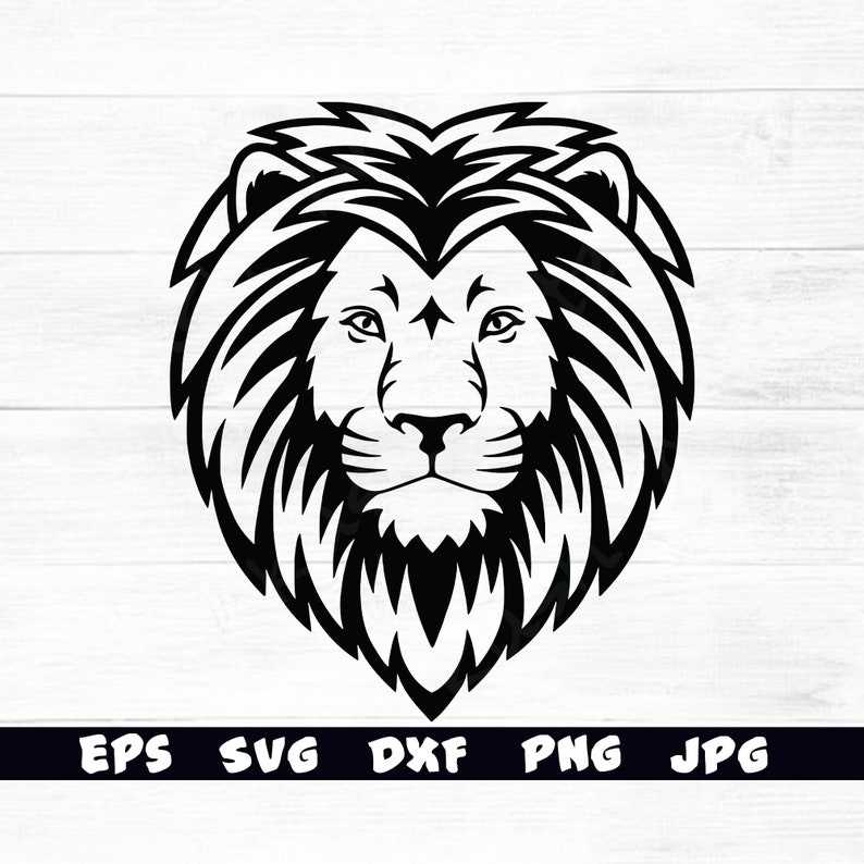 Lion Svg Lion Face Svg Lion Svg File For Cricut Lion Head Svg Lion Svg Design 