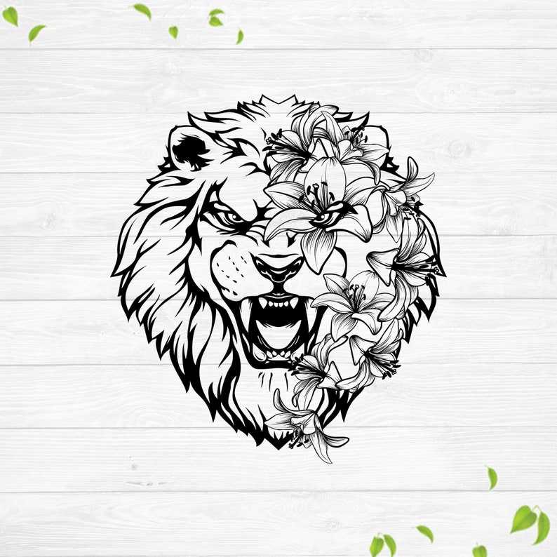 Lion Face Svg Lion Head Svg Lion Mandala Svg 