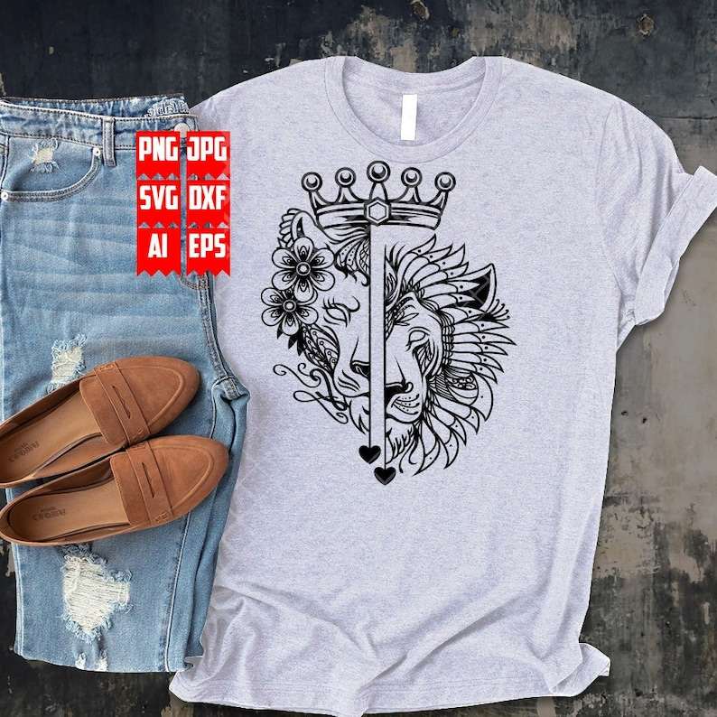 Lion King Queen Abstract Svg Lion Head Zoo Crew Png 