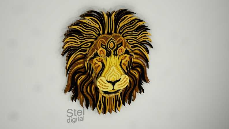 3D Lion Svg 3D Lion Head Svg 3D Lion Mandala Svg Zodiac Signs Svg Cut Files For Cricut#3