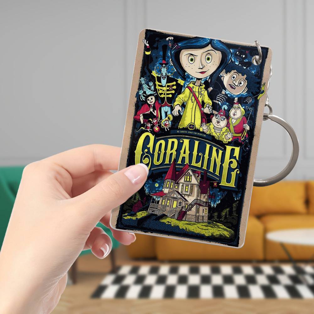 Coraline keychain hot sale